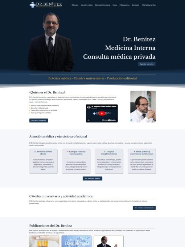 Dr. Benítez — Médico Internista CDMX - ex secretario de salud de Hidálgo